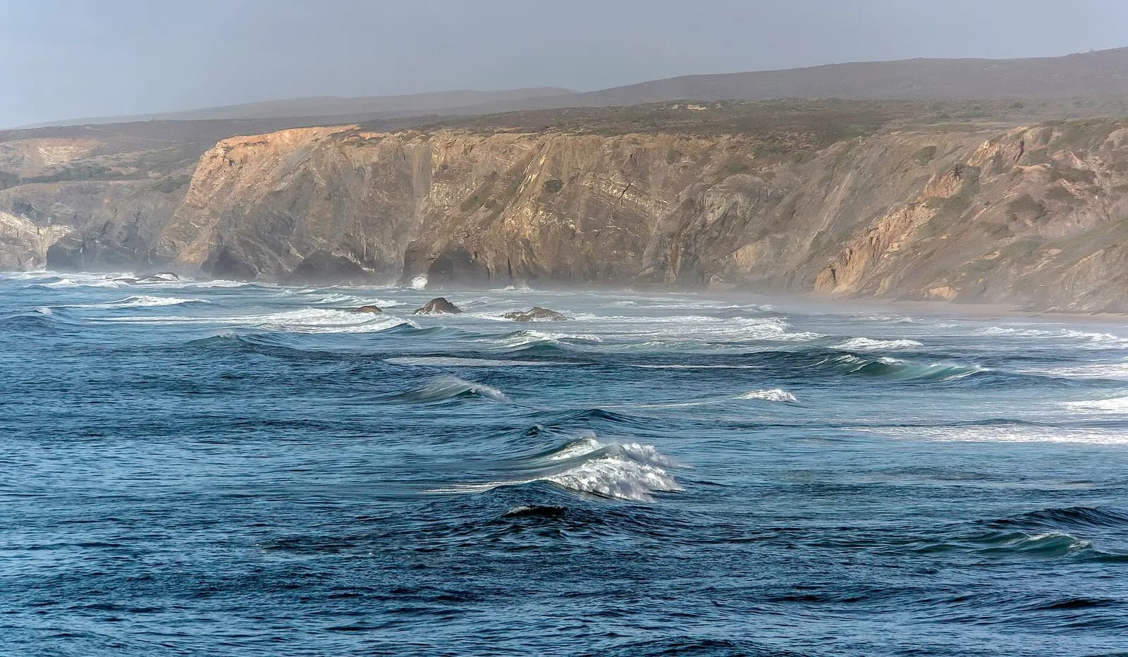 Praia da Bordeira, en la Costa Vicentina, frente al Atlántico