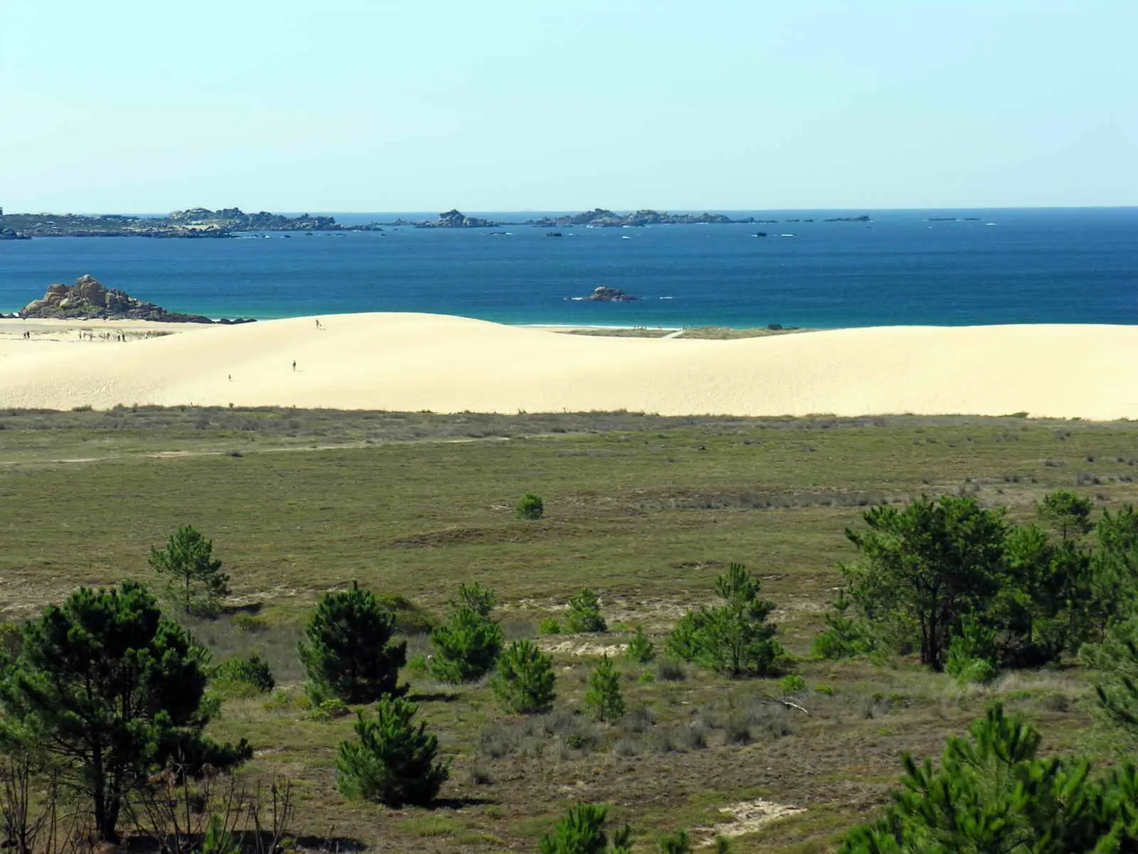 Dunas de arena del parque natural de Corrubedo