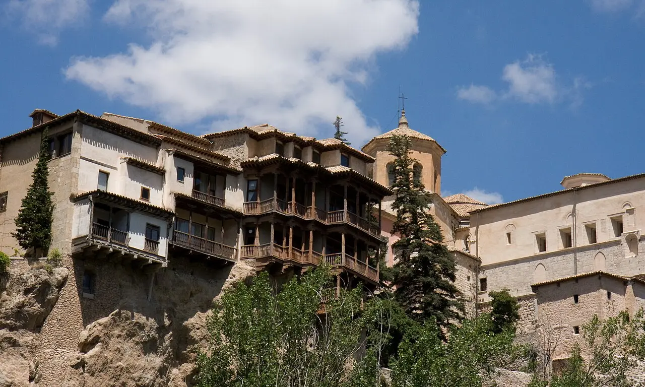 Casas Colgadas de Cuenca sobre la hoz del río Huécar